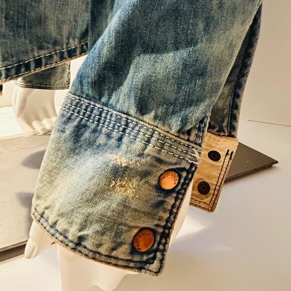 Diesel Distressed Denim L/S Shirt - Picture 10 of 12